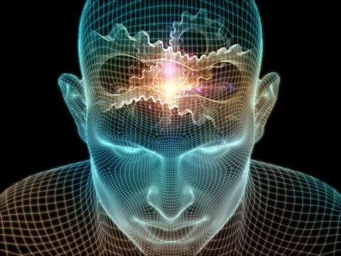 Paradigm of Digital Identity Stock Illustration