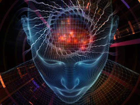 Paradigm of Digital Identity Stock Illustration