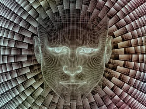 Paradigm of Digital Identity Stock Illustration