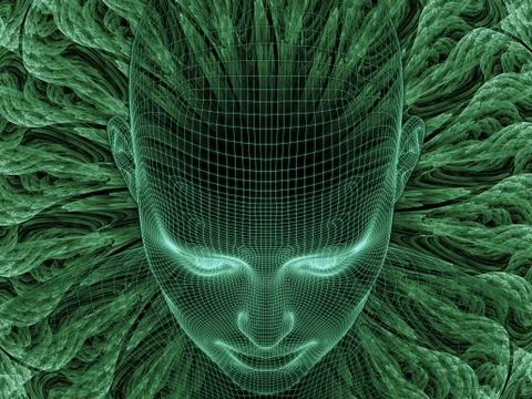 Paradigm of Digital Identity Stock Illustration