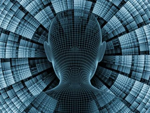 Paradigm of Digital Identity Stock Illustration