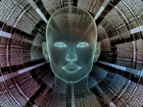 Paradigm of Digital Identity Stock Illustration