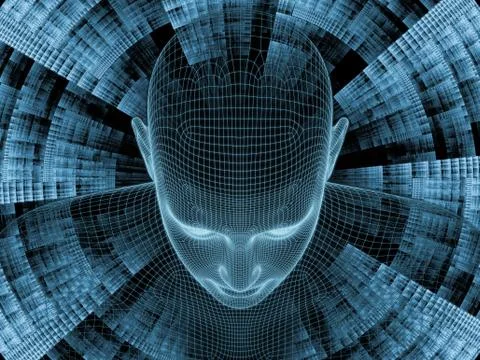 Paradigm of Digital Identity Stock Illustration