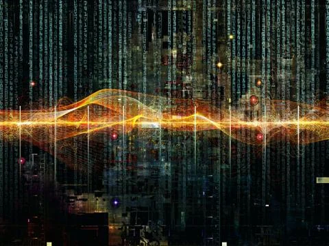 Paradigm of Digital Network Illustrazione stock