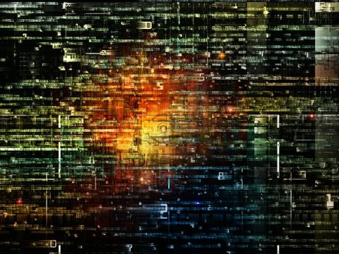 Paradigm of Digital Network Illustrazione stock