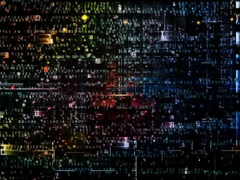 Paradigm of Digital Network Stock Illustration