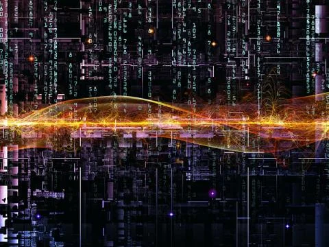 Paradigm of Digital Network Illustrazione stock