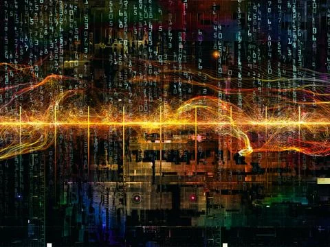 Paradigm of Digital Network Stock Illustration