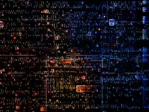Paradigm of Digital Network Illustrazione stock