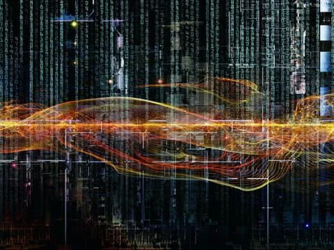 Paradigm of Digital Network Stock Illustration