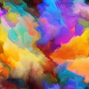 Paradigm of Digital Paint Illustrazione stock