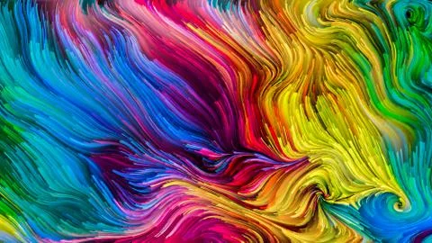 Paradigm of Digital Paint 스톡 일러스트