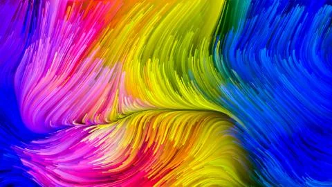 Paradigm of Digital Paint 스톡 일러스트