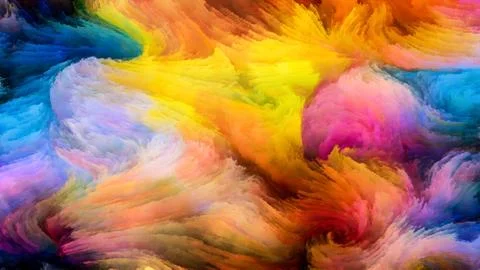 Paradigm of Digital Paint 스톡 일러스트