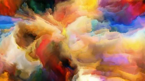 Paradigm of Digital Paint Illustrazione stock