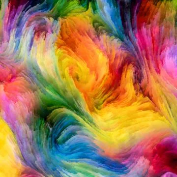 Paradigm of Digital Paint 스톡 일러스트