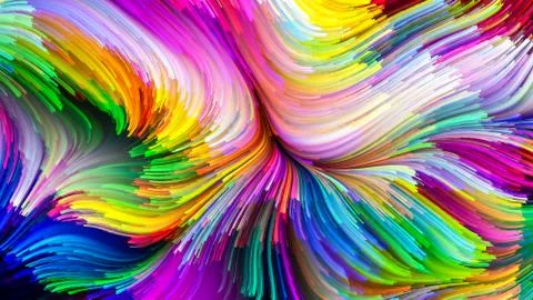 Paradigm of Digital Paint 스톡 일러스트