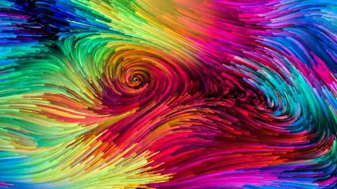 Paradigm of Digital Paint 스톡 일러스트