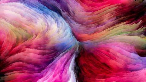 Paradigm of Digital Paint 스톡 일러스트