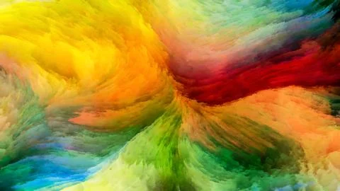 Paradigm of Digital Paint 스톡 일러스트