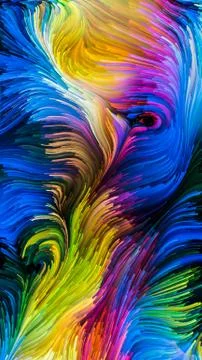 Paradigm of Digital Paint 스톡 일러스트