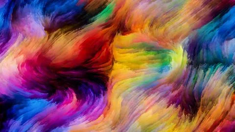 Paradigm of Digital Paint Illustrazione stock