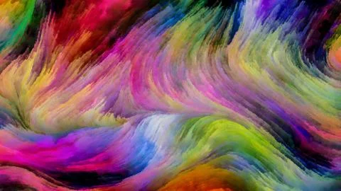 Paradigm of Digital Paint 스톡 일러스트