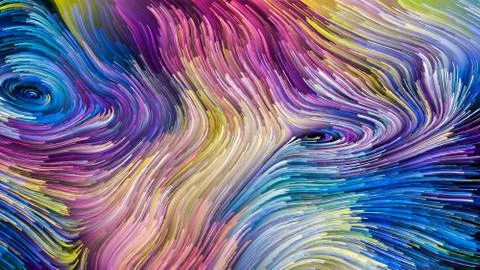 Paradigm of Digital Paint 스톡 일러스트