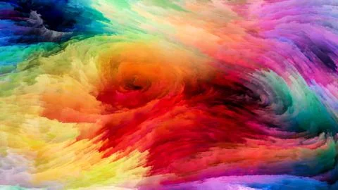 Paradigm of Digital Paint 스톡 일러스트