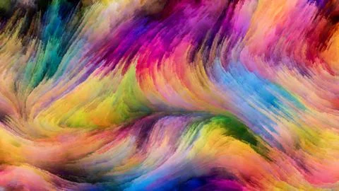 Paradigm of Digital Paint 스톡 일러스트