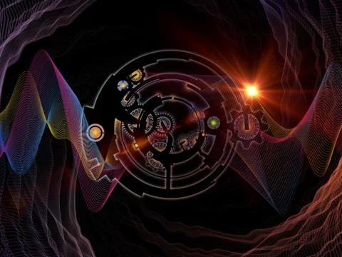 Paradigm of Digital Processing 스톡 일러스트