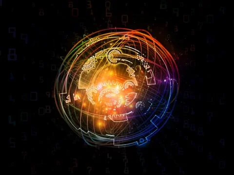 Paradigm of Digital Processing Stock-Illustration