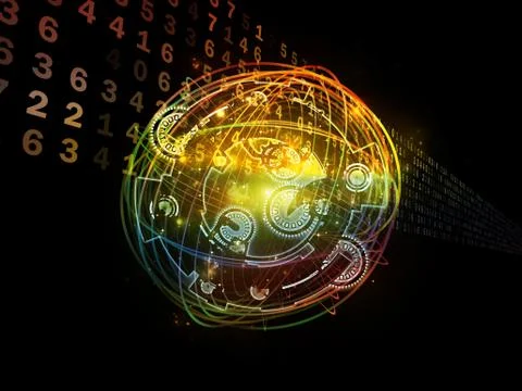 Paradigm of Digital Processing Stock Illustration
