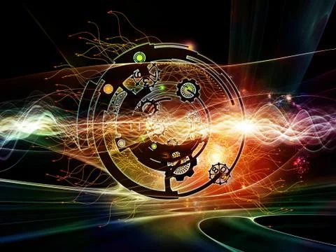 Paradigm of Digital Processing Stock Illustration