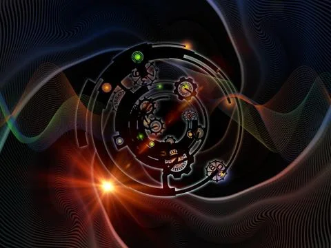 Paradigm of Digital Processing Stock Illustration