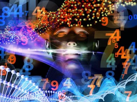 Paradigm of Digital Reality Stock Illustration