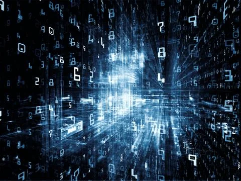 Paradigm of Digital Space Illustrazione stock