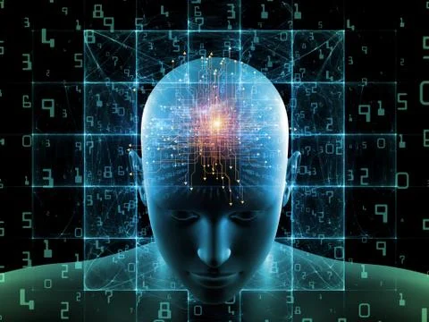 Paradigm of Digital Thinking Stock Illustration