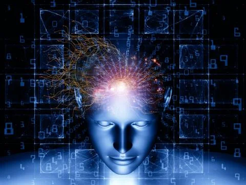 Paradigm of Digital Thinking Illustrazione stock