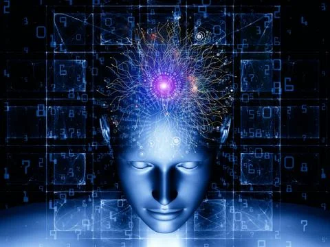 Paradigm of Digital Thinking Illustrazione stock