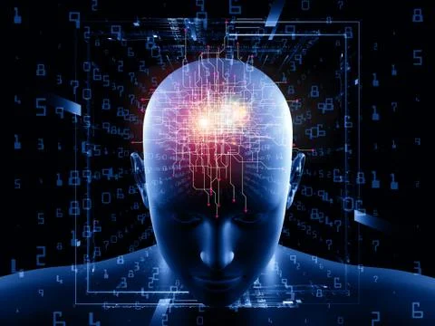 Paradigm of Digital Thinking Stock Illustration