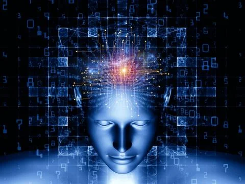 Paradigm of Digital Thinking Illustrazione stock