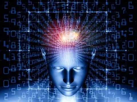 Paradigm of Digital Thinking Stock Illustration