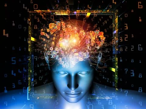 Paradigm of Digital Thinking Stock Illustration