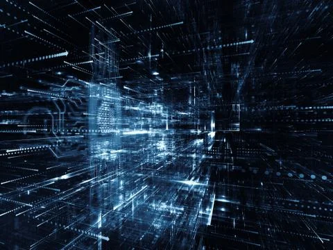 Paradigm of Digital World 库存插图