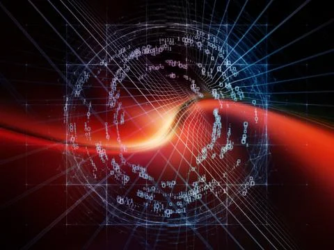 Paradigm of Digital World Stock Illustration