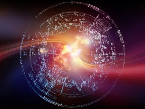 Paradigm of Digital World Stock Illustration