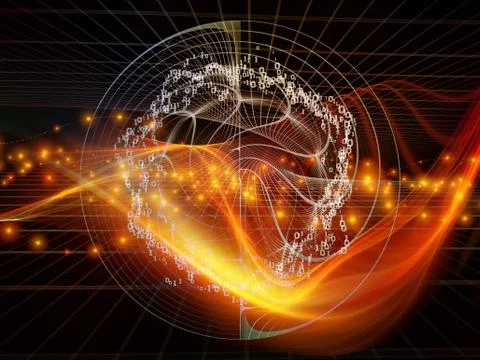 Paradigm of Digital World Stock Illustration