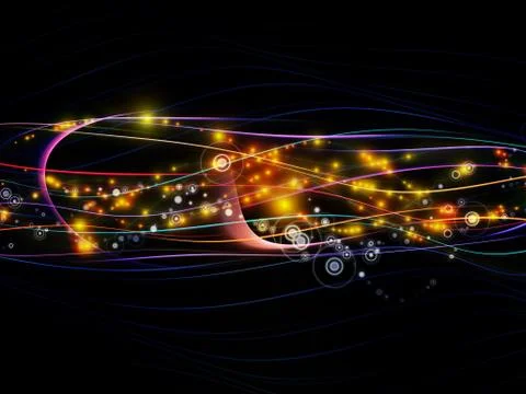 Paradigm of Dynamic Network Stock Illustration