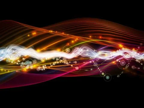 Paradigm of Dynamic Network Stock Illustration